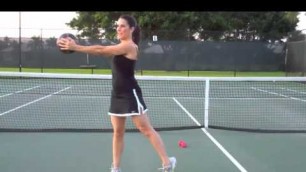 'Fitness - Tennis Warm Up Exercises. Laura London on the Court'