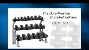 'Hampton Fitness Urethane Dura-Prostyle Dumbbells'