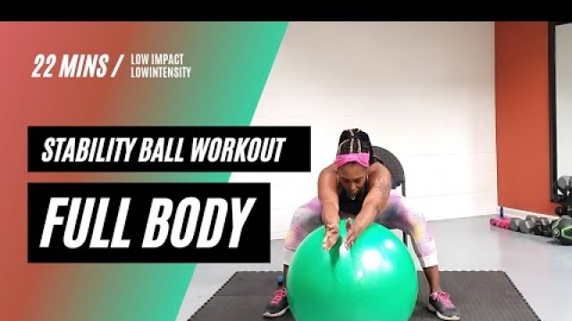 'A Chair And Stability Ball Workout That Works The Whole Body'