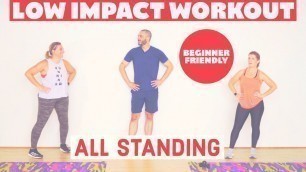 'Low impact, all standing workout from home.'