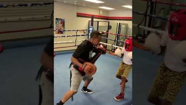 'D’Quavius “Quay” Davis Macon, Ga Ernest Boxing Gym! 12 years old working hard! All work no PLAY