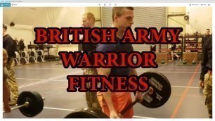 'British Army Warrior of Fitness (British Soldiers Competing)'