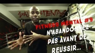 'Fitness mental #9 N\'abandonnez pas avant de réussir'