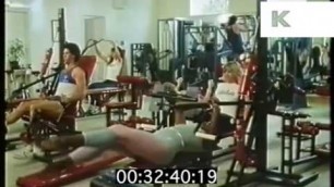 '1980s Gym, Women Workout, Fitness, Aerobics, Exercise'