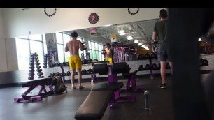 'Getting kicked out of planet fitness for Moaning.￼'