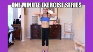 'One Minute Exercise Series with Laura London Band Upright Rows'