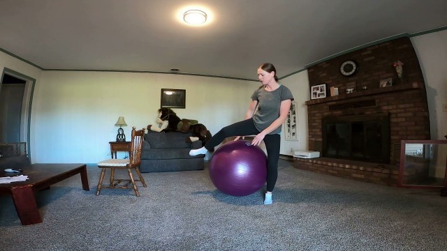 'Riding your Exercise Ball: Better riding by living room practice.'