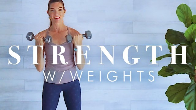 'Weight Training Workout for Seniors & Beginners // Compound Exercises for Strength'