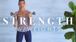 'Weight Training Workout for Seniors & Beginners // Compound Exercises for Strength'