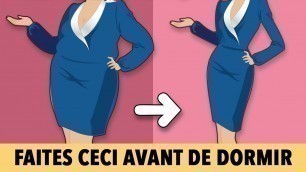 'Faites Ceci Avant De Dormir - 11 Exercices Pour Brûler Les Graisses Avant De Vous Coucher'