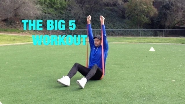 'THE BIG 5 EXERCISE WORKOUT | BODYWEIGHT & RESISTANCE BANDS'