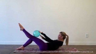 'Pilates Workout with a Small Exercise Ball'