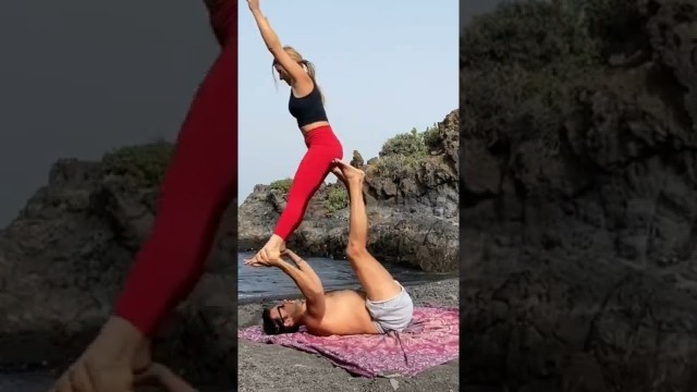 'Amazing Yoga Poses Performed By Couple 