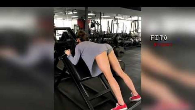 'Gorgeous Model Stephanie Marie Gym WorkOut Motivation for Booty Gain'