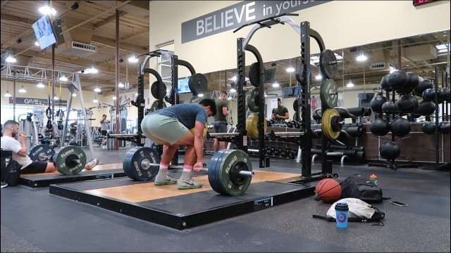 'Deadlift party after ball at local 24 hour fitness.'