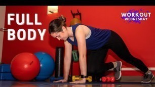 'Exercise / Stability Ball Workout || How to use an exercise ball || Workout Wednesday UIUC'