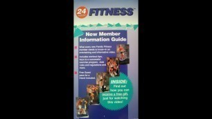 '24 Hour Fitness - New Member Information Guide 1996'