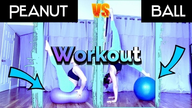 'Peanut vs Ball-Stability Ball Workout with Natalie'