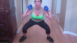 'Side Lunge Squat One Minute Exercises with Laura London'