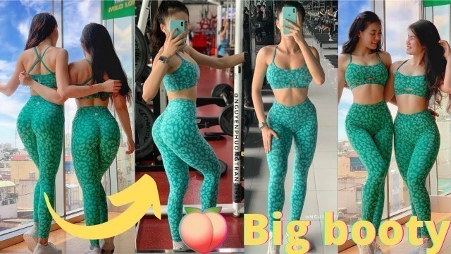 'Korean female fitness model Nguyen phuong trang | Big booty workouts'