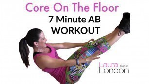 'Core On The Floor AB Workout  (100 AB Challenge) Laura London Fitness'