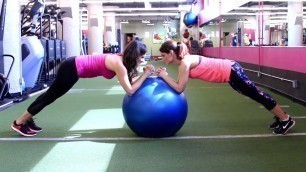 'Exercise Ball  and Partner Core Workout with Jenny Milkowski'