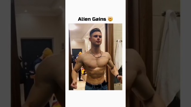 'Alien gains   #fitness #gym #shorts #viral #trending'