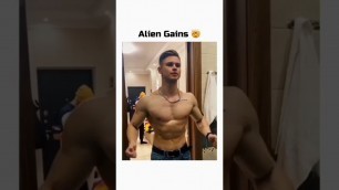 'Alien gains   #fitness #gym #shorts #viral #trending'