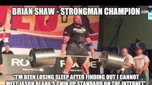 'Brian Shaw Can\'t Hit Your Big 5 Strength Standard, Are You Calling Him A Noob?!!!'