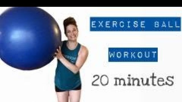 '20 Minutes Big Ball Workout / Fit Beast Exercise Ball Full Body Weight Workout with Mel'