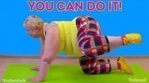 '10 exercises to lose fat even your grandma can do! | Lazy fitness'