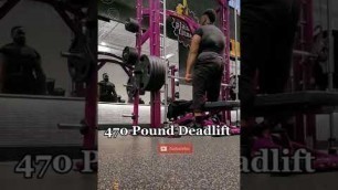 'LIFTING HEAVY AT PLANET FITNESS WITHOUT getting kicked out! 470 pound Deadlift #powerlifting'