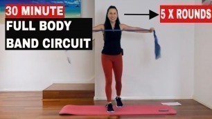 '30 Min Band Full Body Fitness Circuit | Full Body Resistance Band Workout | No Impact!'