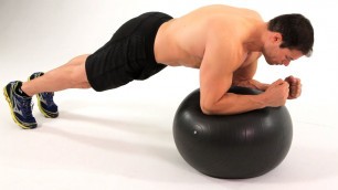 'How to Do Front Plank on Exercise Ball | Ab Workout'
