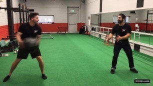 'Partner Core Workout Series - Partner Medicine Ball Toss'