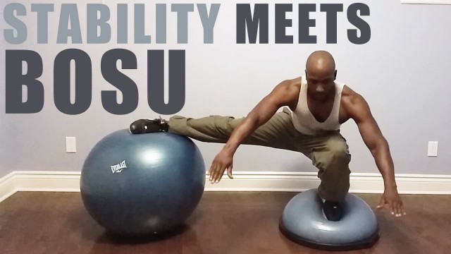 'Stability Ball Meets Bosu Ball - 20+ Core Workouts'