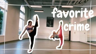 'Favorite Crime dance combo {LEARN ONLINE} lyrical dance class ~dancevibefitness~'