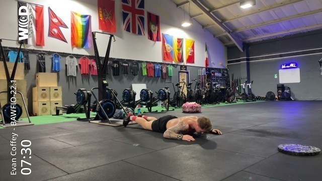 'Evan Coffey - BRITISH ARMY WARRIOR FITNESS INDIVIDUAL OPEN WORKOUT 22.1'