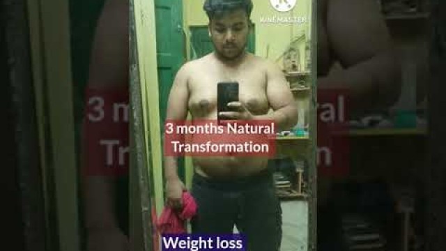 'Natural Body Transformation in 3months | Fat to fit  #gym #shorts #fitness #weightloss #viral'