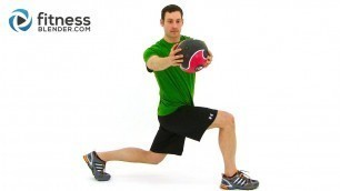 'Total Body Medicine Ball Workout - Medicine Ball Exercises'
