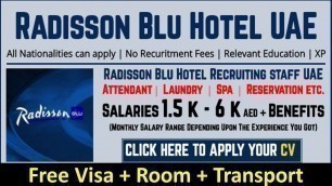 'Big 5 Star Hotel Jobs In Dubai – UAE 2021'