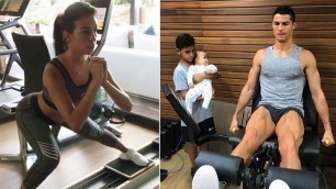 'Cristiano Ronaldo and Georgina Rodriguez Workout - cute couple goals'