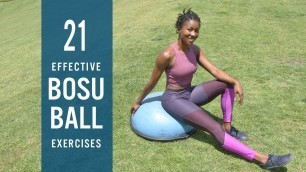 '21 Effective BOSU Ball Exercises'