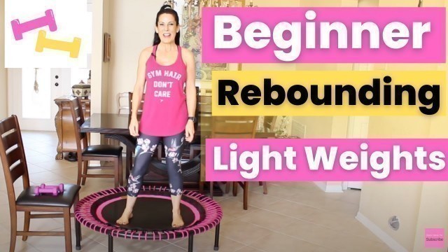 'Beginner 15-Minute Rebounding Workout & Core (Standing Up Abs)'