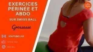 '[Grossesse] Exercices Périnée et Abdo avec BALLON - Pour la Femme Enceinte!'