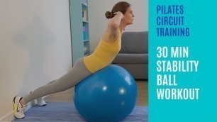 'Stability Ball Workout - Pilates Circuit Training'