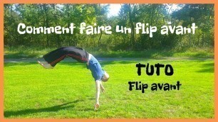 'Comment faire un Flip avant|TUTO Flip avant|by Infinite Tutorials'