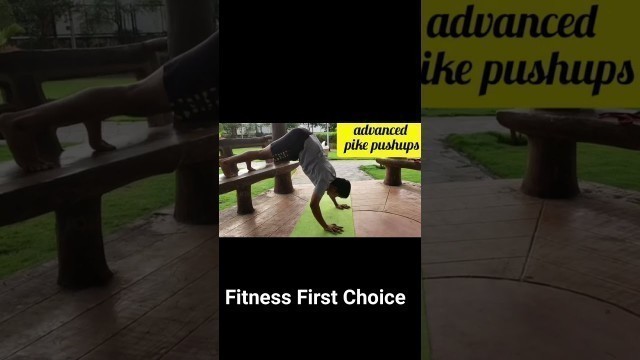 'pike pushups | Fitness First Choice | #shorts'