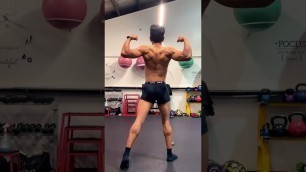 'Men\'s Fitness Posing Practice | ICN Stage Posing #kiwilankanfitness #fitnessmodel #naturalathlete'