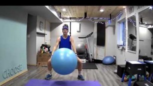 '30-Minute FULL BODY STABILITY BALL WORKOUT at Home (Exercise, Swiss or Physio Ball)'